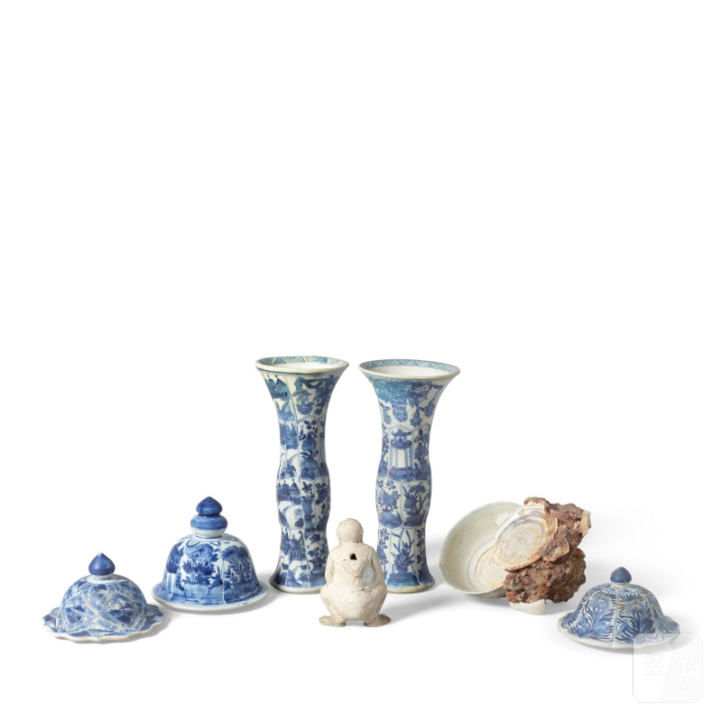 十七至十八世紀 沉船瓷雜項一組 | A STUDY COLLECTION OF SHIPWRECK PORCELAIN - 图3